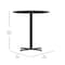 Flash Furniture Round Laminate Table Top, Laminate Top, Wood Grain XU-RD-30-BLKTB-T2222B-GG - alternate 4